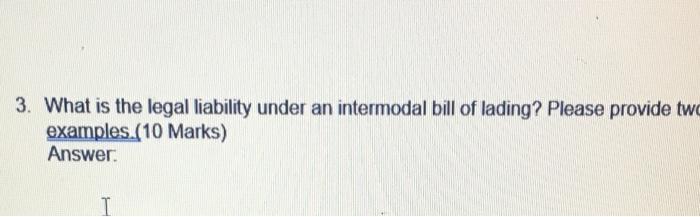 3. What is the legal liability under an