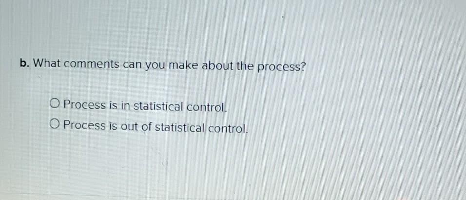 Ten samples of 15 parts each were taken from an