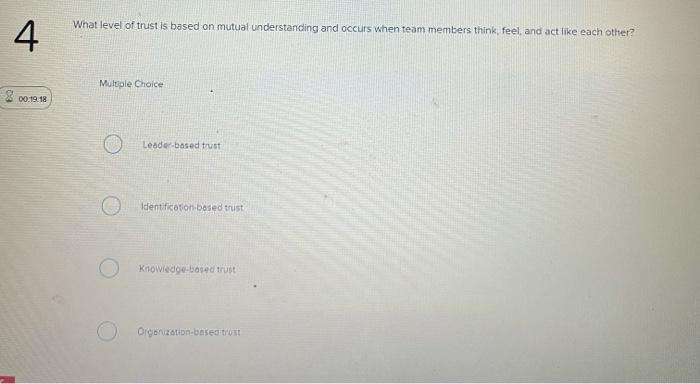 The lowest level of task interdependence is: 1 1.