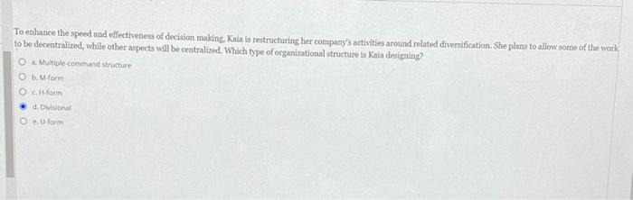 gr5fm 10.06.081 Which form of organizational