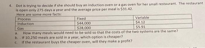 excel Dot is trying to decide if she should buy
