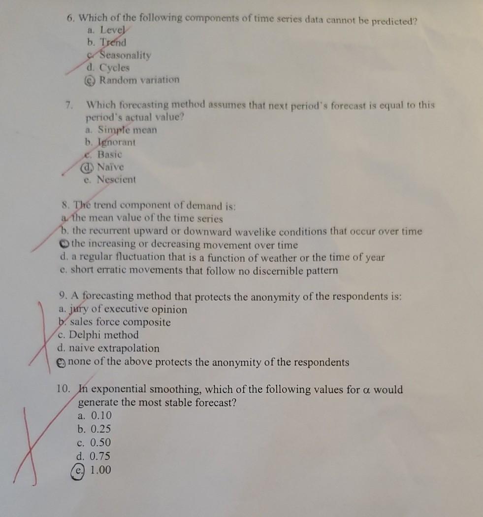d 1. What are purchased items or extracted