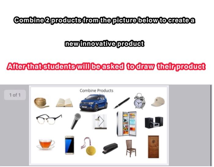 Combine 2 products from the picture below to