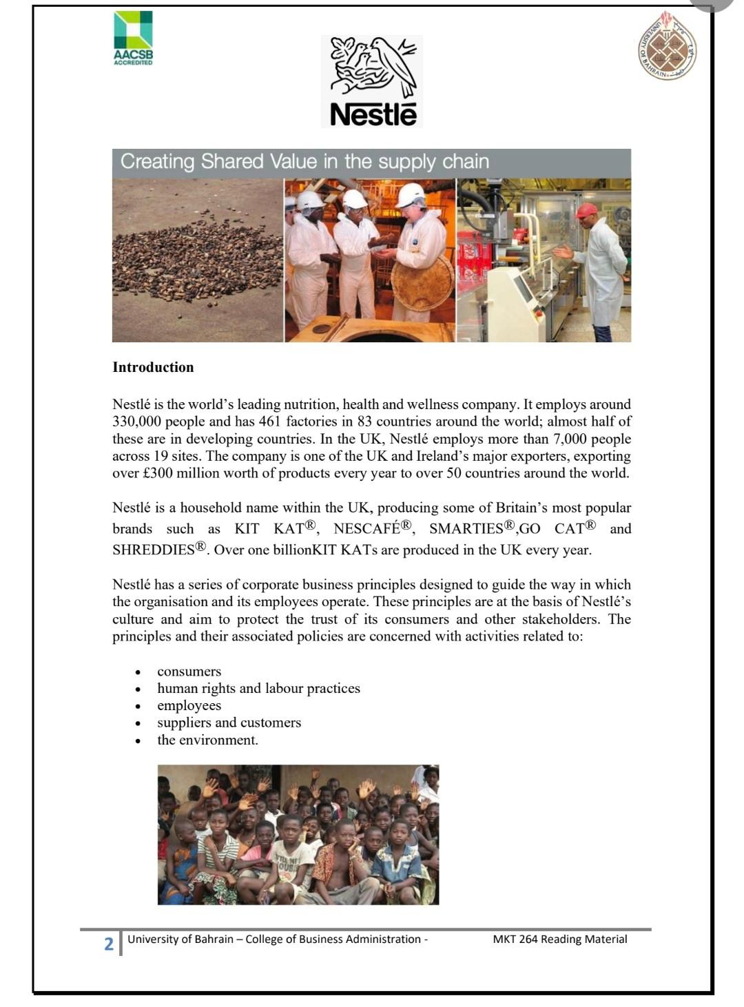 Students are required to read the case thoroughly