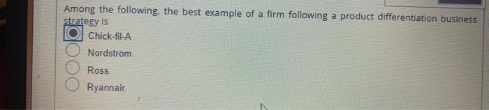 Among the following the best example of a firm