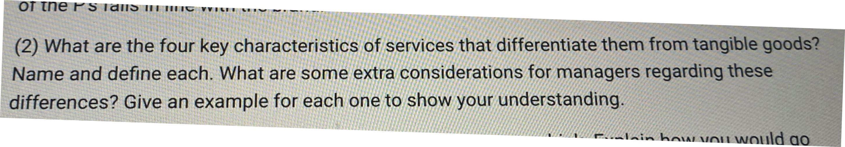 OT the PsTaIIS III (2) What are the four key