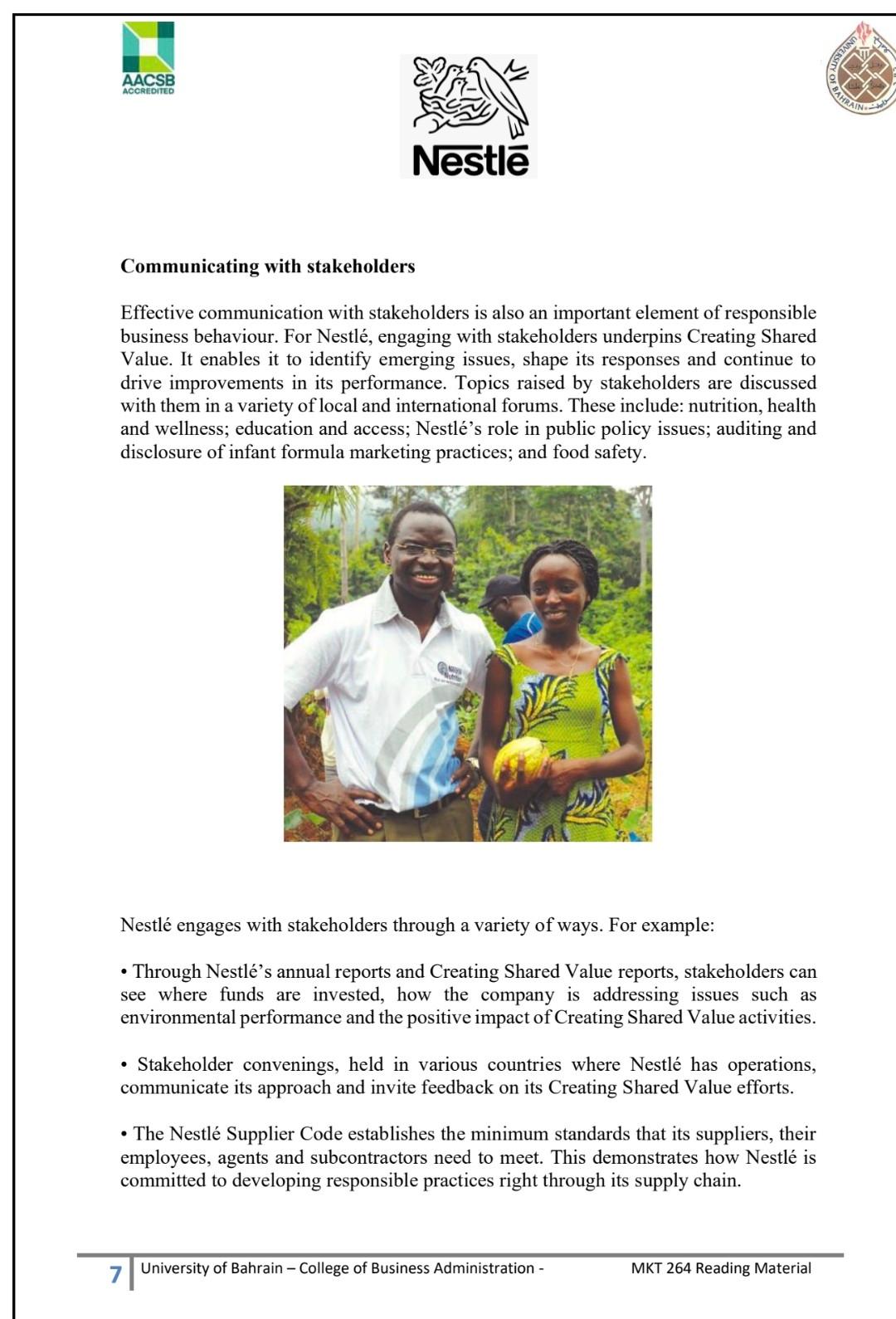 Students are required to read the case thoroughly