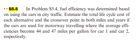 BASED ON THE ANSWER ABOVE, ANSWER S5.5 Thank you