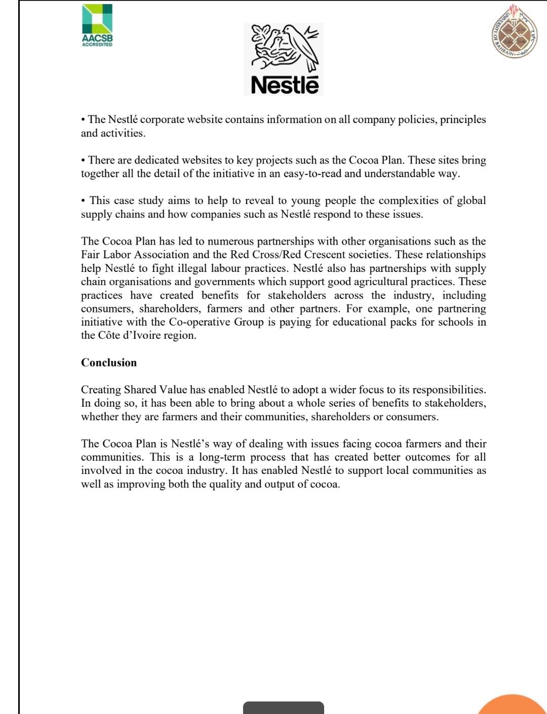 Students are required to read the case thoroughly