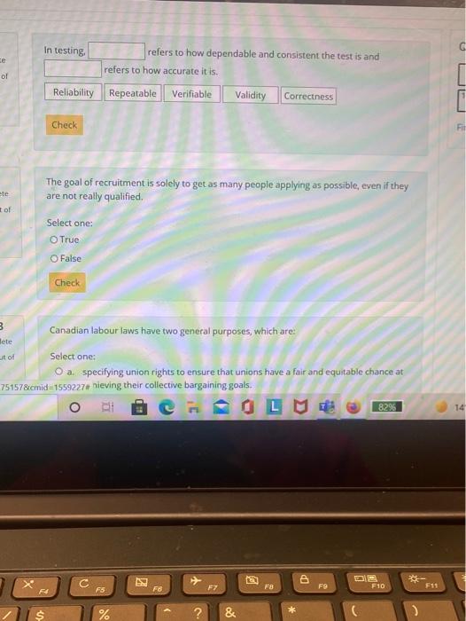 In testing ce refers to how dependable and