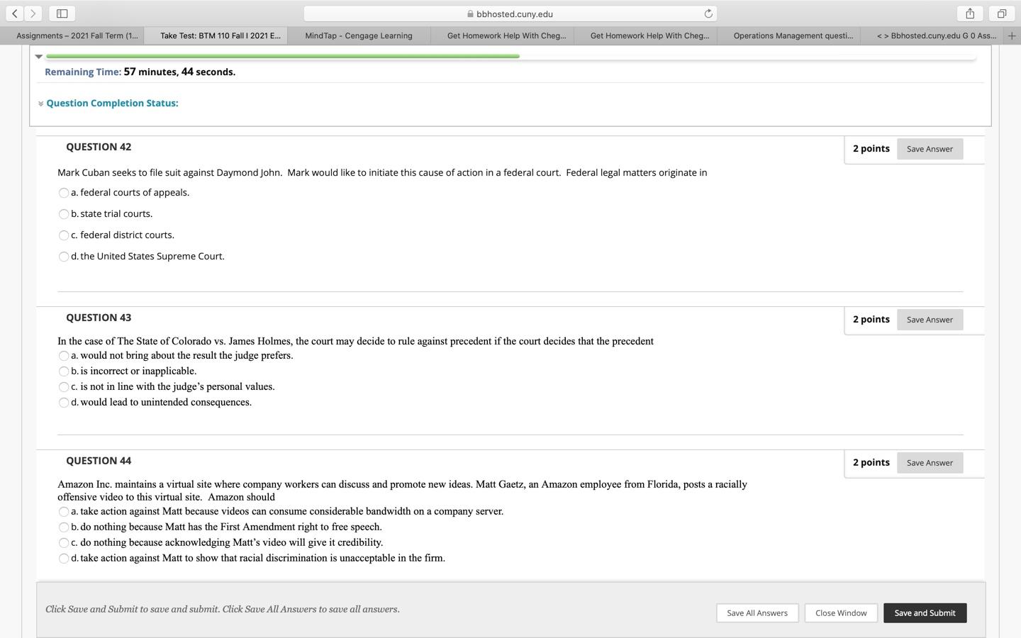 bbhosted.cuny.edu o B Assignments - 2021 Fall