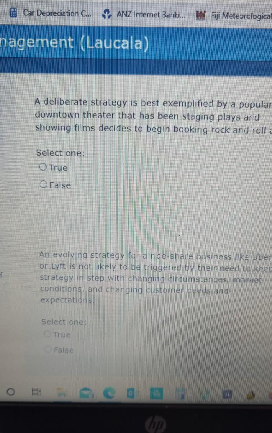 Car Depreciation C... ANZ Internet Banki... Fiji