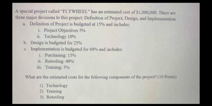 A special project called "FLYWHEEL" has an