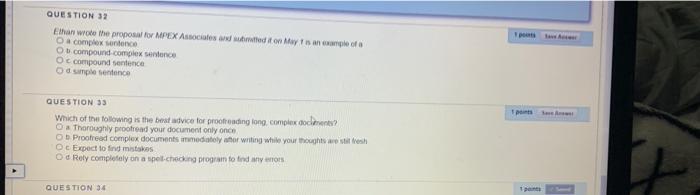 QUESTION 32 Ethan wrote the proposal for MPEX