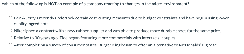 Which of the following is NOT an example of a