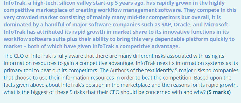 InfoTrak, a high-tech, silicon Valley start-up 5