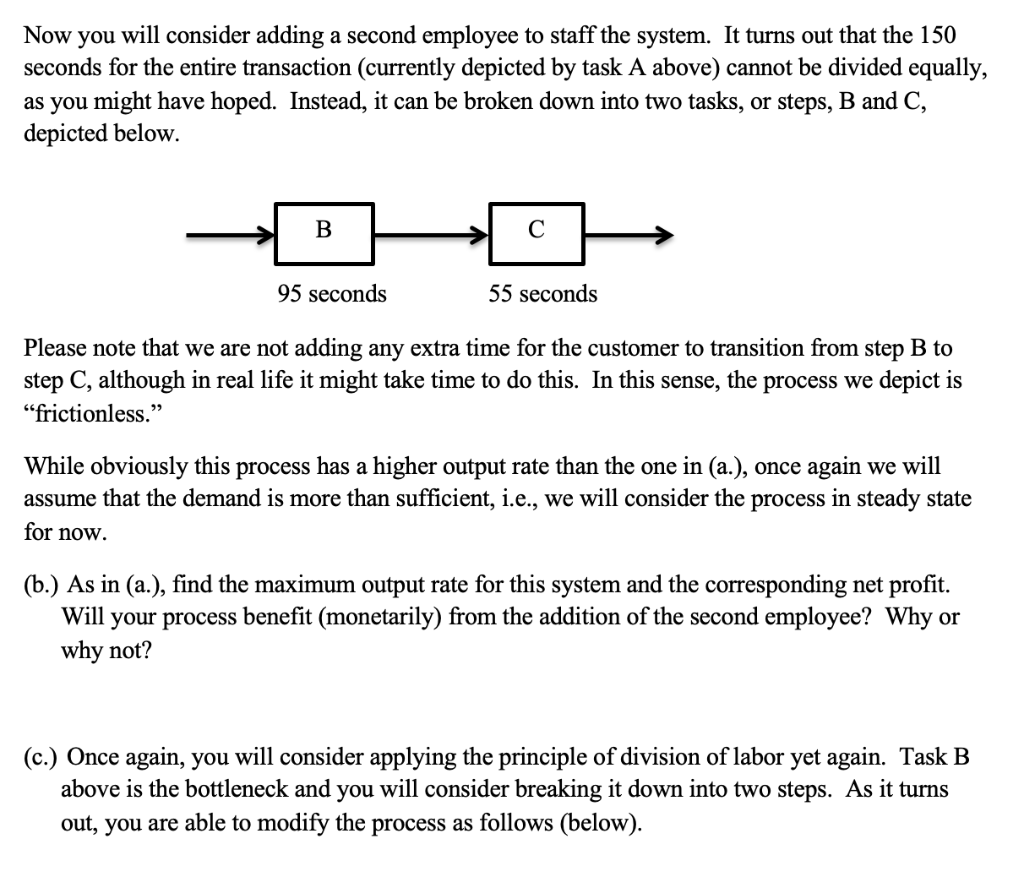 This problem involves a cost-benefit process