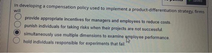 Question 1 TO More recent work in the area of