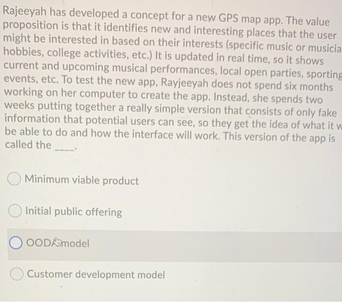 Rajeeyah has developed a concept for a new GPS