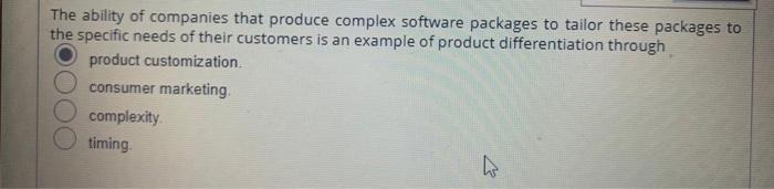 The ability of companies that produce complex