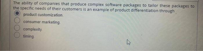 The ability of companies that produce complex