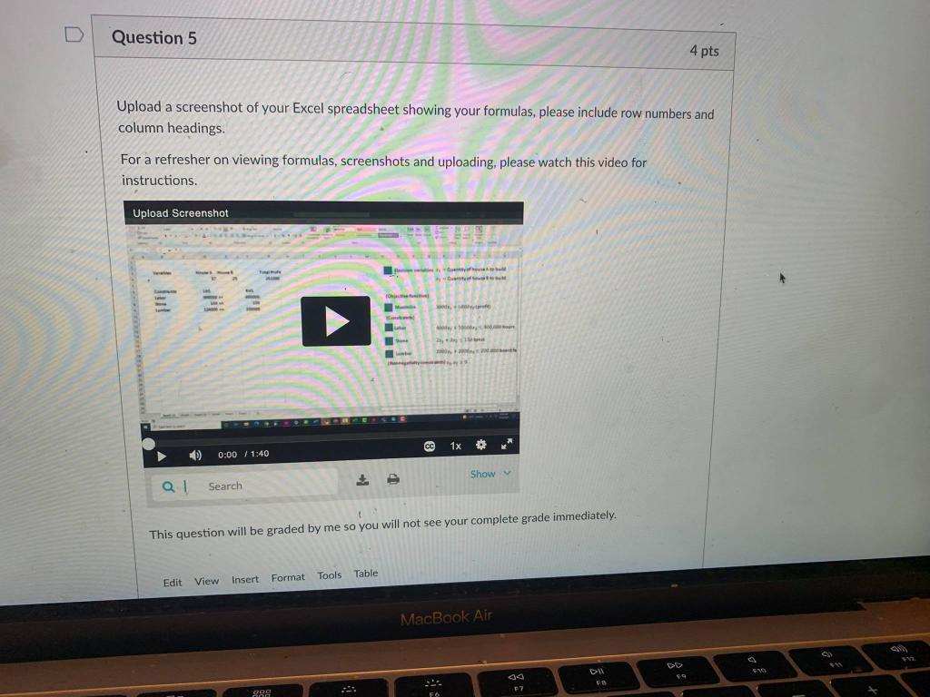 PLEASE ANSWER QUESTION NUMBER 5. PLEASE UPLOAD A