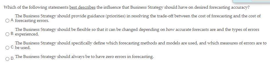 Which of the following statements best describes