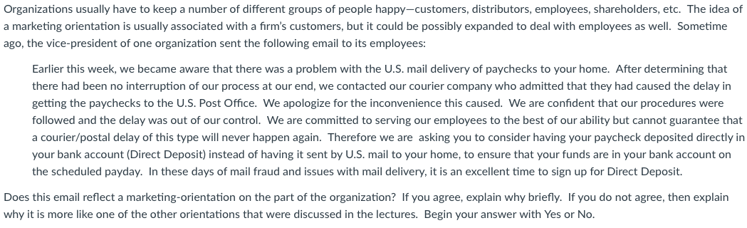 Organizations usually have to keep a number of