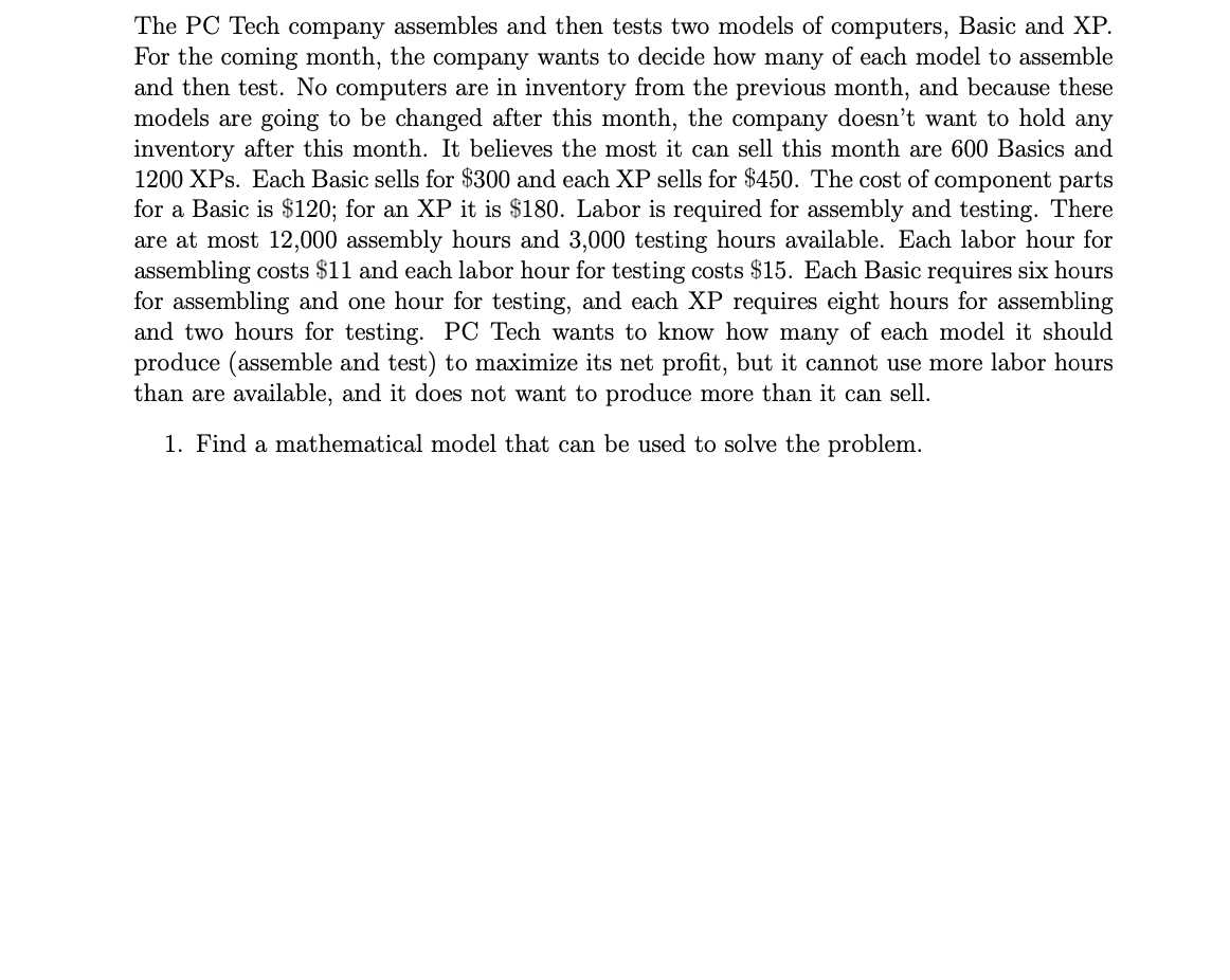 2. Use the graphical procedure to determine the
