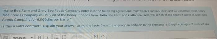 Hatta Bee Farm and Glory Bee Foods Company enter