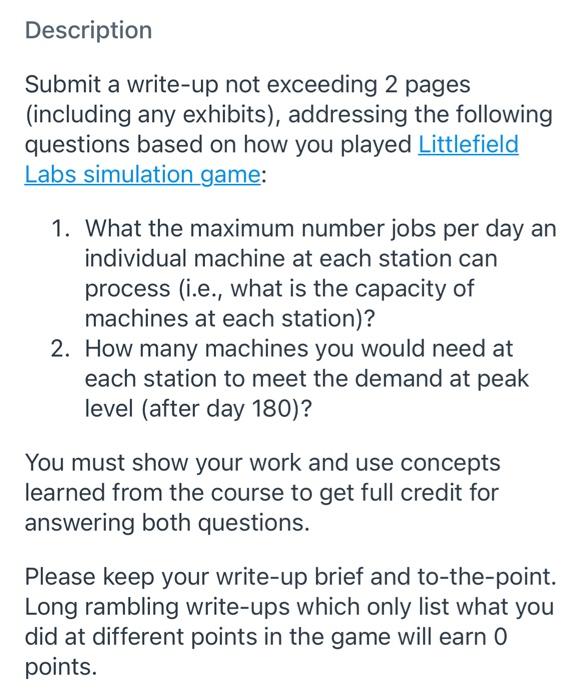 Description Submit a write-up not exceeding 2