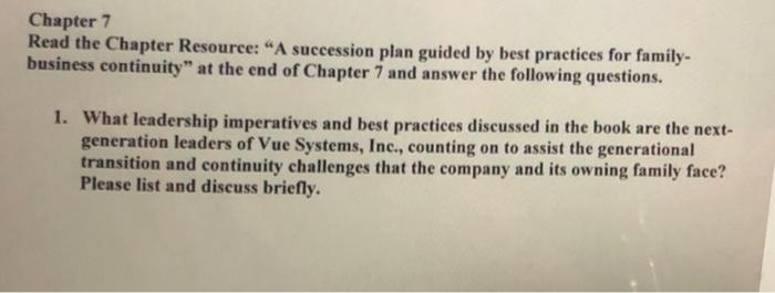 help please Chapter 7 Read the Chapter Resource: