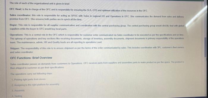 Order Fulfillment at Matrix Machine Components