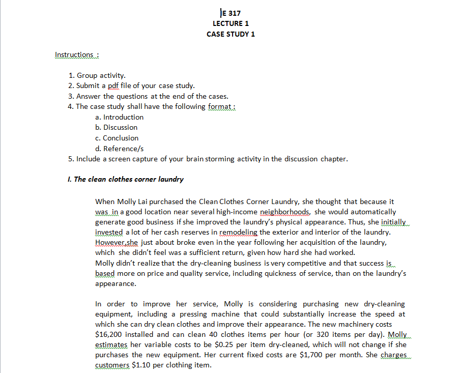 I want to get help with my case study we are only