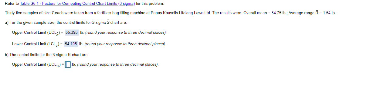 Refer to Table 86.1 - Factors for Computing