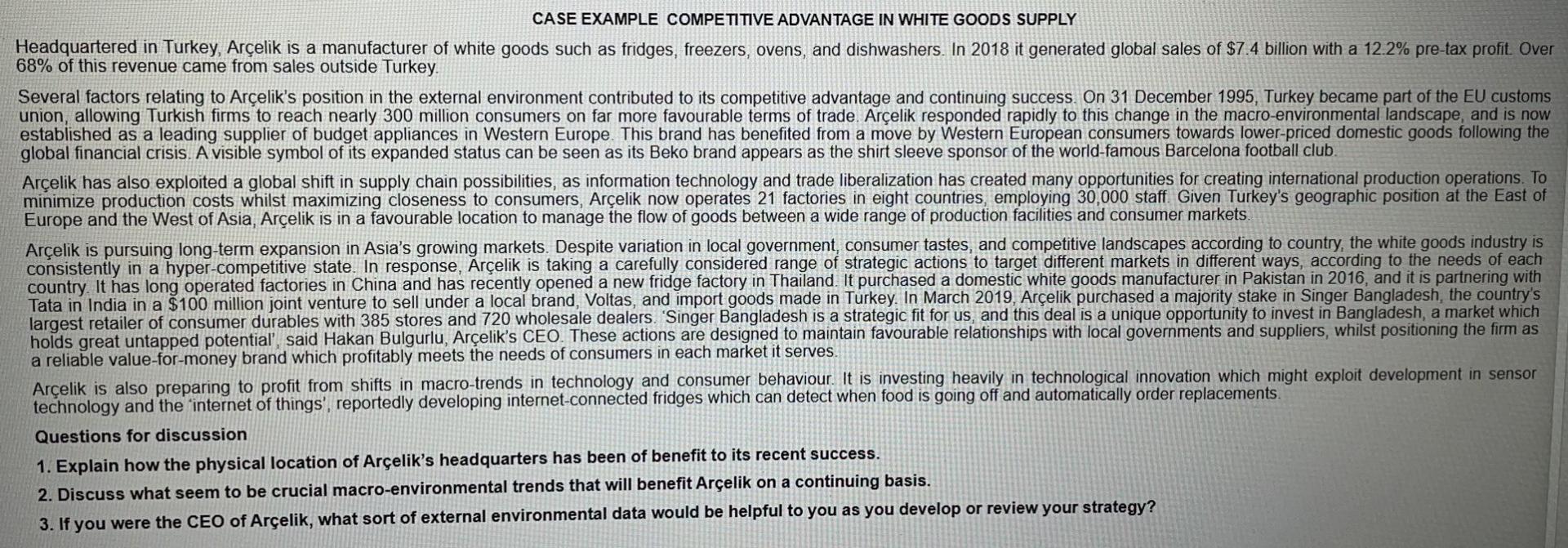 total 500 words for the 3 questions CASE EXAMPLE