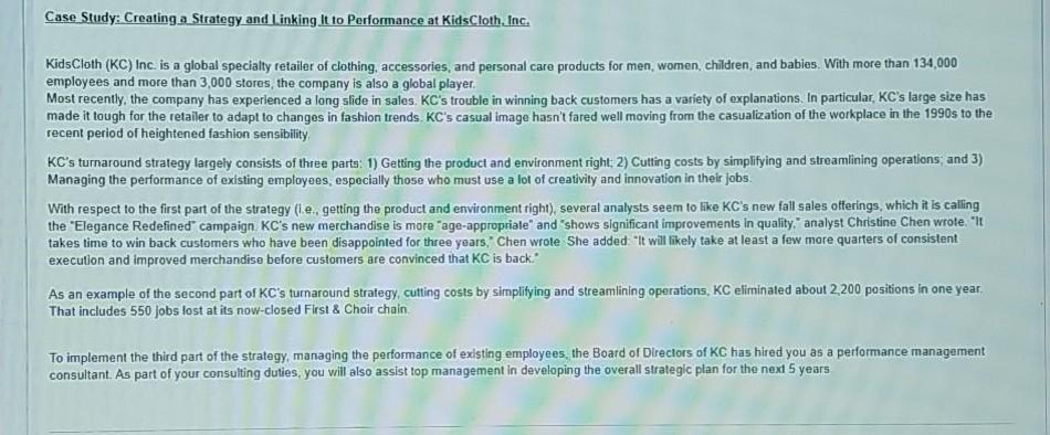 1. Read the Case Listed Below 2. Initial Post: