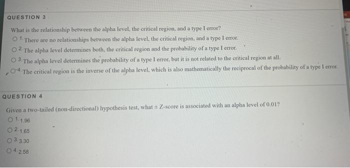 QUESTION 3 2 What is the relationship between the