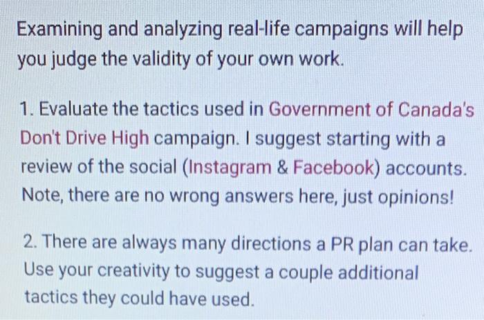 Evaluate tactics used in GOVERNMENT OF CANADA's