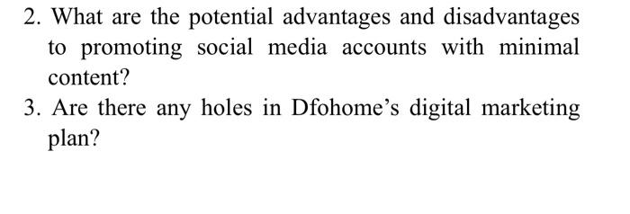 answer question 1 & 2 CASE STUDY THE HAMMOCK