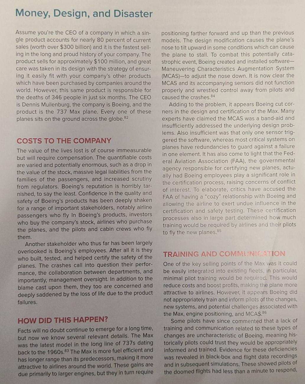 Write a response to this article Money, Design,