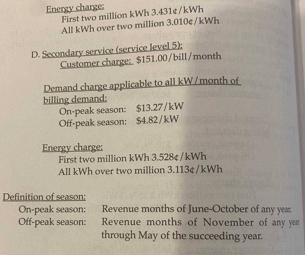 A company has contacted you regarding their rate