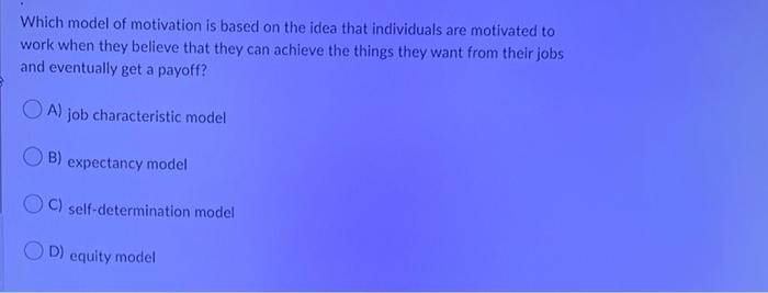 Which of the following focuses on what people