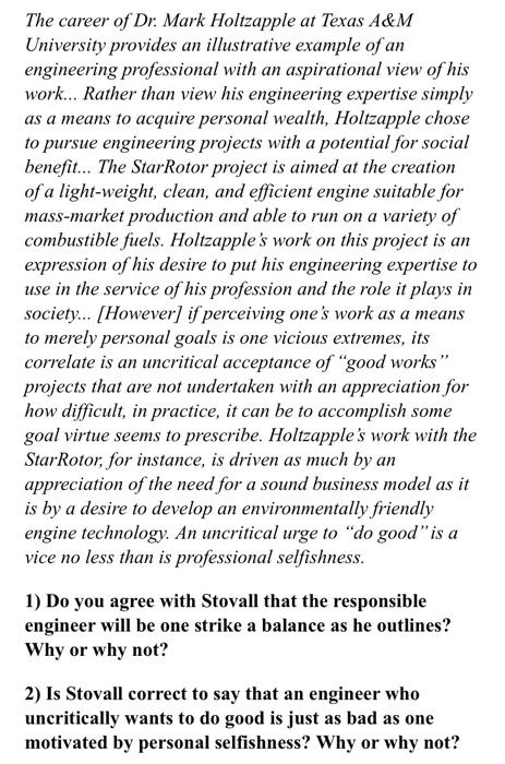 The career of Dr. Mark Holtzapple at Texas A&M