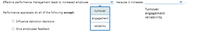 Effective performance management leads to