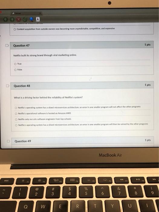 Question 45 Select all that is true about