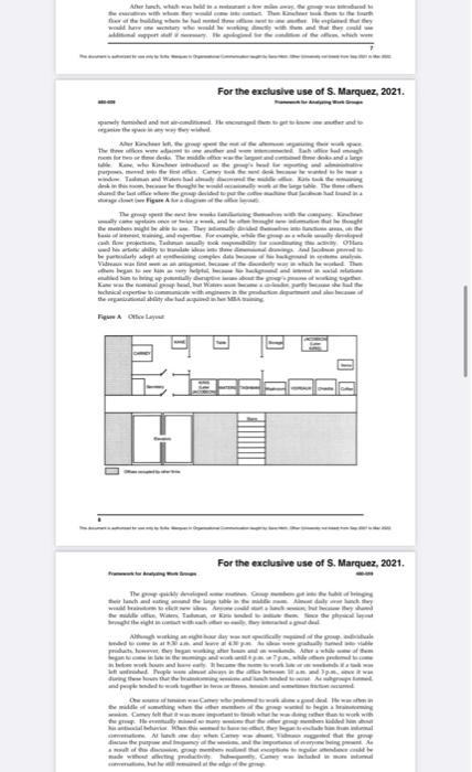 Framework for Analyzing Work Groups The start the