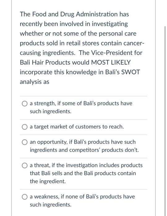 The Food and Drug Administration has recently