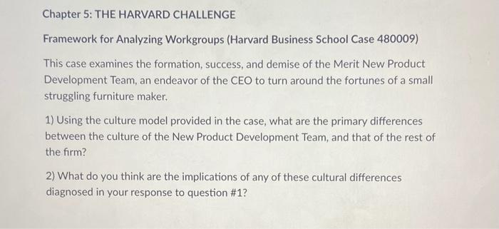 Framework for Analyzing Work Groups The start the
