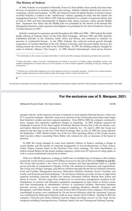 Shifting the Diversity Climate: The Sodexo